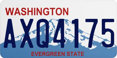 WA license plate AXQ4175