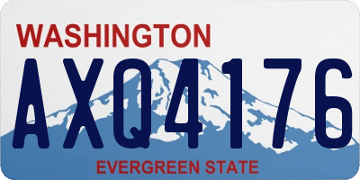 WA license plate AXQ4176