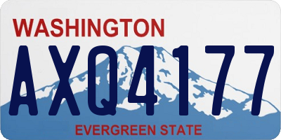 WA license plate AXQ4177