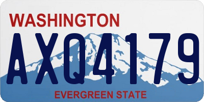 WA license plate AXQ4179