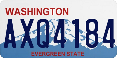 WA license plate AXQ4184
