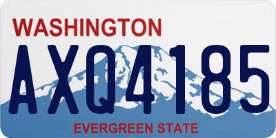 WA license plate AXQ4185