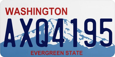 WA license plate AXQ4195