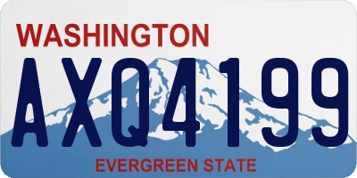 WA license plate AXQ4199