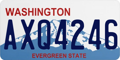 WA license plate AXQ4246