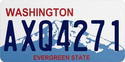 WA license plate AXQ4271