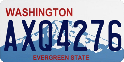 WA license plate AXQ4276