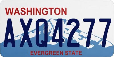 WA license plate AXQ4277