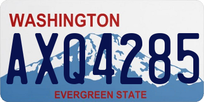 WA license plate AXQ4285