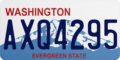 WA license plate AXQ4295