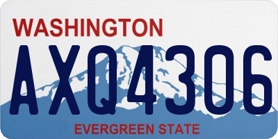 WA license plate AXQ4306