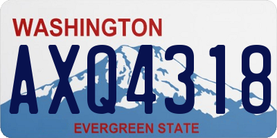 WA license plate AXQ4318