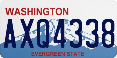 WA license plate AXQ4338