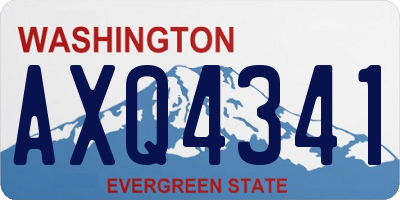 WA license plate AXQ4341