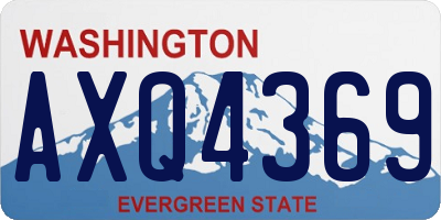 WA license plate AXQ4369