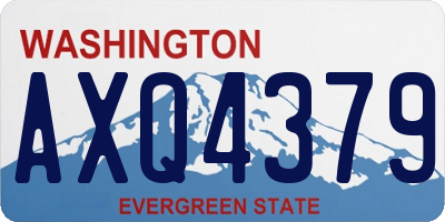 WA license plate AXQ4379
