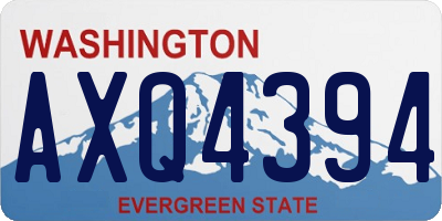 WA license plate AXQ4394