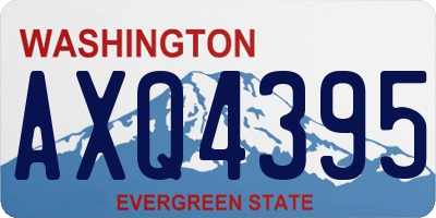 WA license plate AXQ4395
