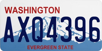 WA license plate AXQ4396