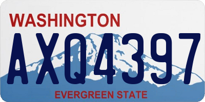 WA license plate AXQ4397