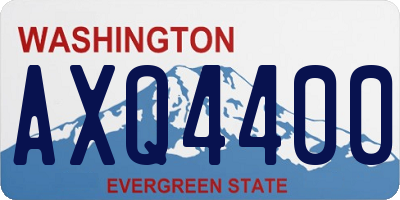 WA license plate AXQ4400