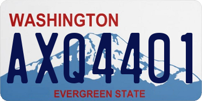 WA license plate AXQ4401