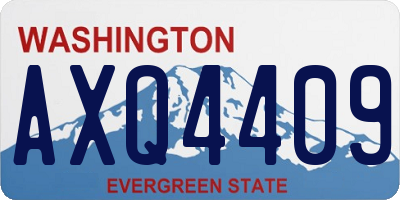 WA license plate AXQ4409