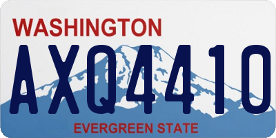 WA license plate AXQ4410