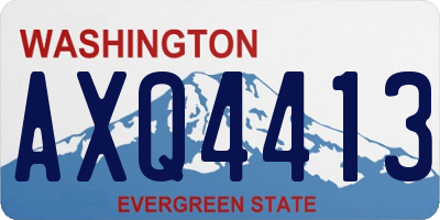 WA license plate AXQ4413