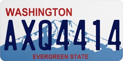 WA license plate AXQ4414
