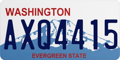 WA license plate AXQ4415