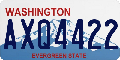 WA license plate AXQ4422