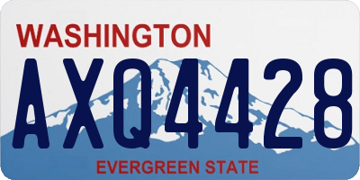 WA license plate AXQ4428