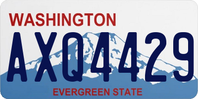 WA license plate AXQ4429