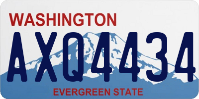 WA license plate AXQ4434