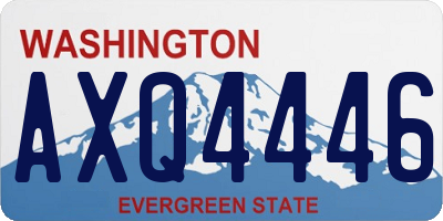 WA license plate AXQ4446