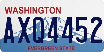 WA license plate AXQ4452