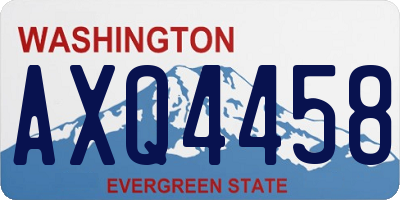 WA license plate AXQ4458