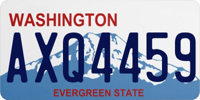 WA license plate AXQ4459