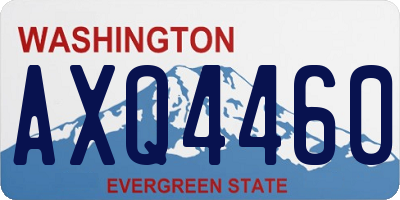 WA license plate AXQ4460