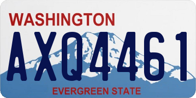 WA license plate AXQ4461