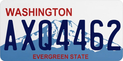 WA license plate AXQ4462
