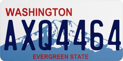 WA license plate AXQ4464
