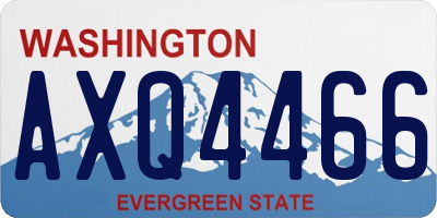 WA license plate AXQ4466