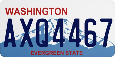 WA license plate AXQ4467