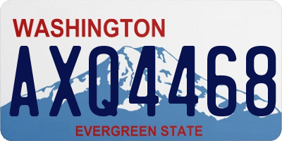 WA license plate AXQ4468