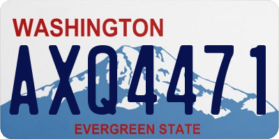 WA license plate AXQ4471