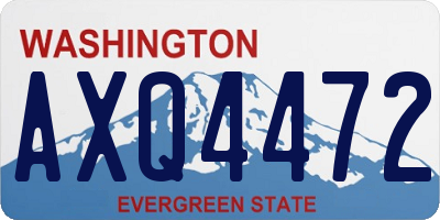 WA license plate AXQ4472