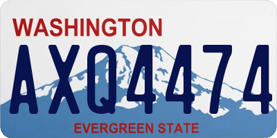 WA license plate AXQ4474