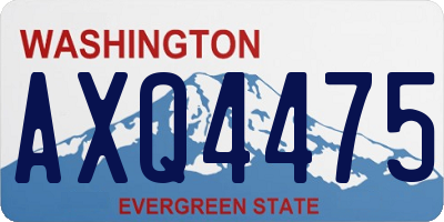 WA license plate AXQ4475